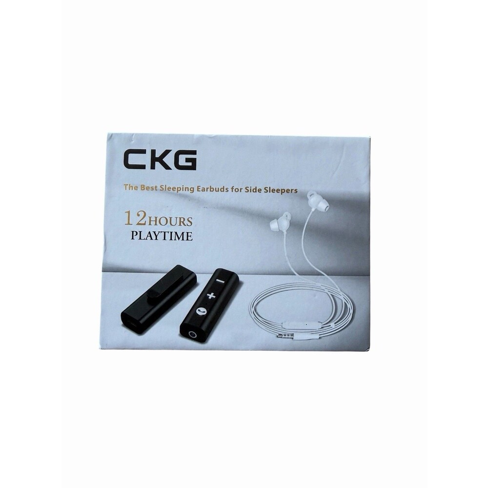NEW CKG Silicone Earbuds for Side Sleepers Sleeping w/ Built in Remote Control